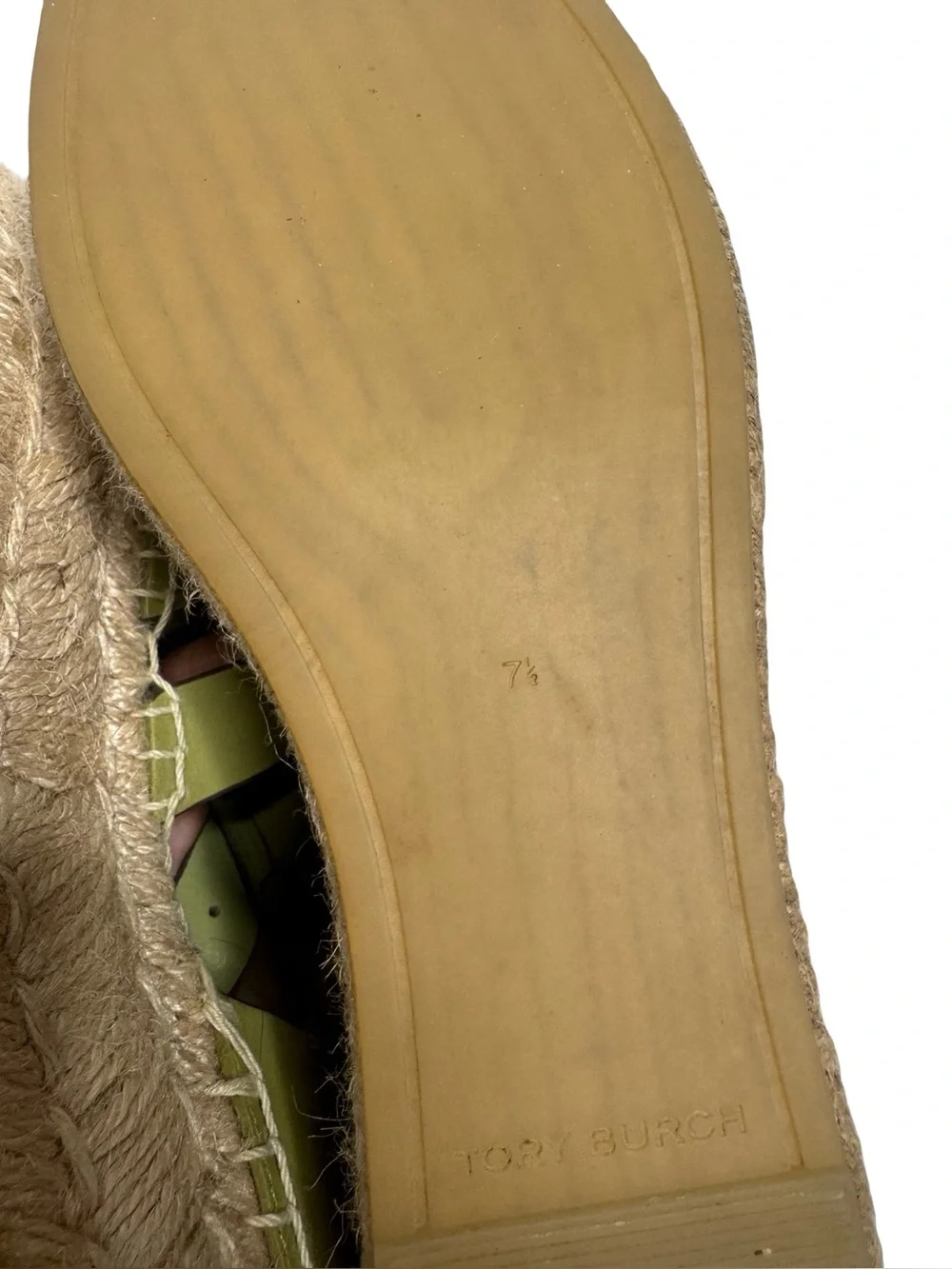 Tory Burch | Fisherman Studded Platform Espadrille in Pistachio Green 7.5